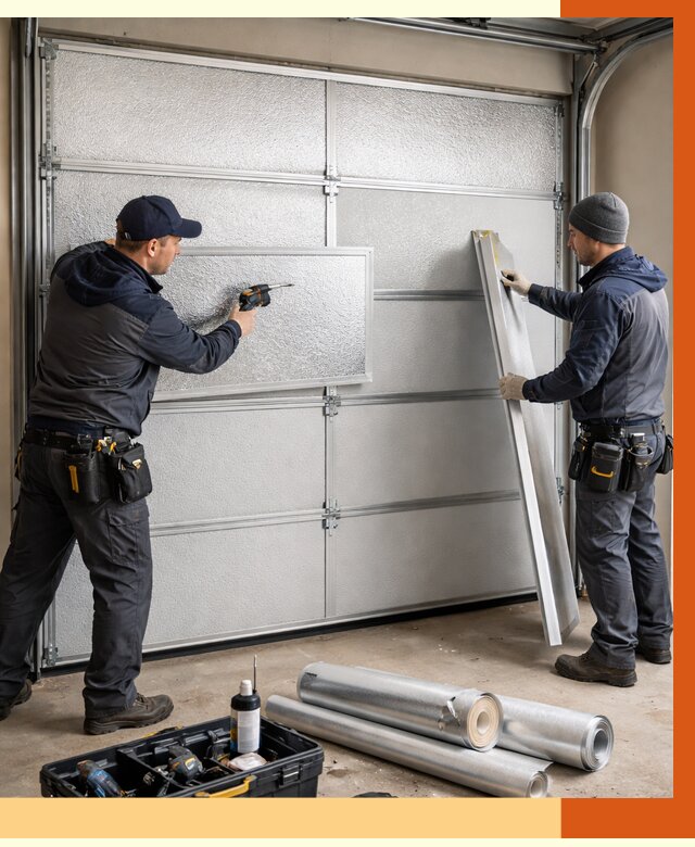 Утепление гаражных ворот в Кисловодске от 8395 руб/м2 — надежно и быстро | ТепломастерКсл