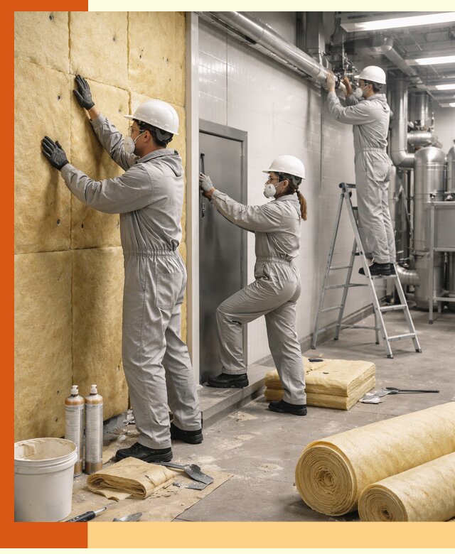 Утепление пищевого цеха под ключ в Кисловодске