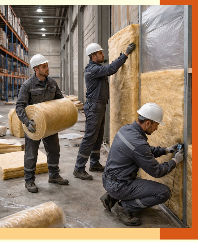 Утепление логистического центра в Кисловодске от 4812 руб/м² под ключ | ТепломастерКсл