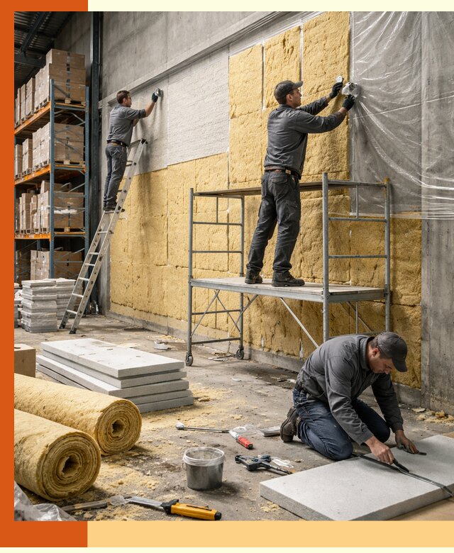 Утепление холодного склада под ключ в Кисловодске