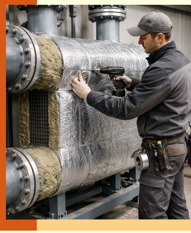 Утепление теплообменника в Кисловодске — профессиональная теплоизоляция оборудования