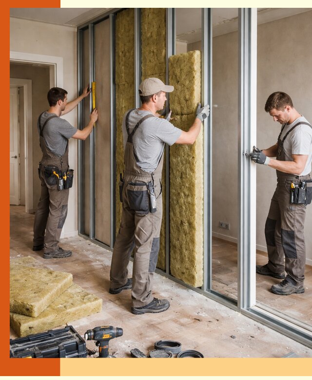 Шумоизоляция межкомнатных перегородок в Кисловодске эффективно и надёжно