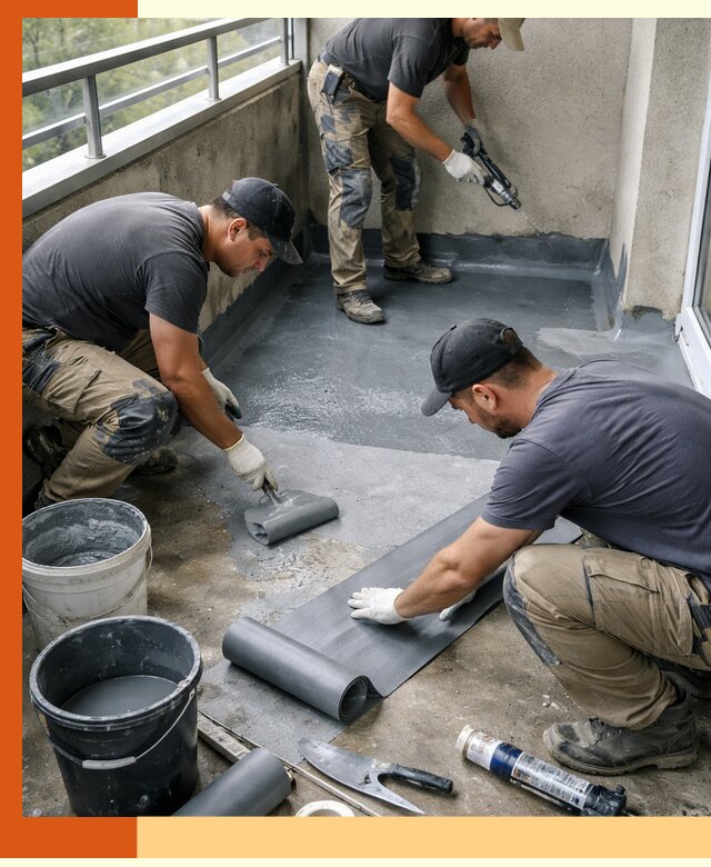 Гидроизоляция балкона в Кисловодске: надежная защита от протечек