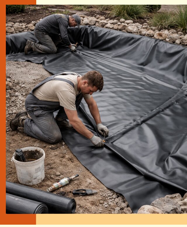 Гидроизоляция пруда в Кисловодске: надежная защита и герметизация