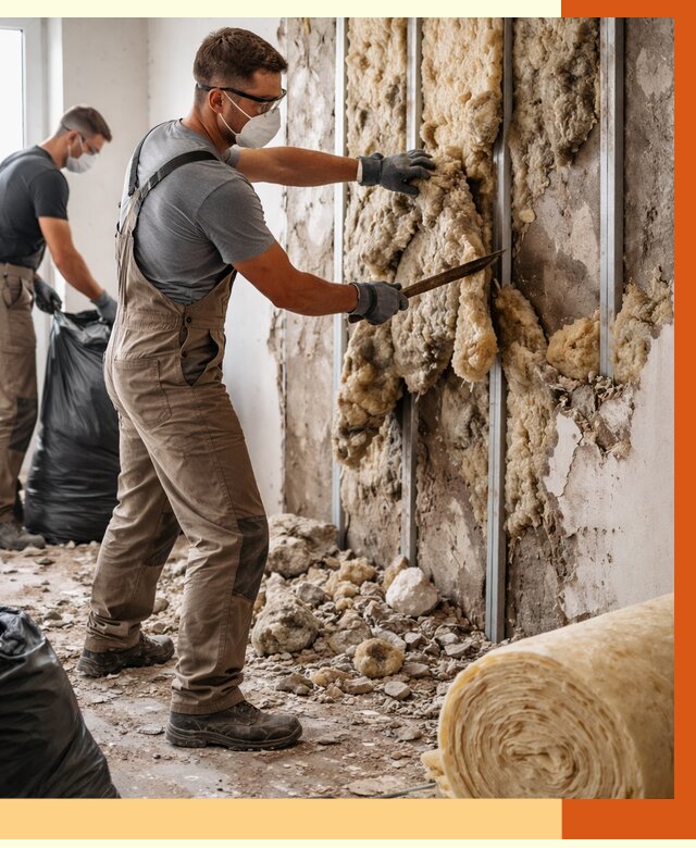 Демонтаж старого утеплителя в Кисловодске от 3743 руб. — работы под ключ | ТепломастерКсл